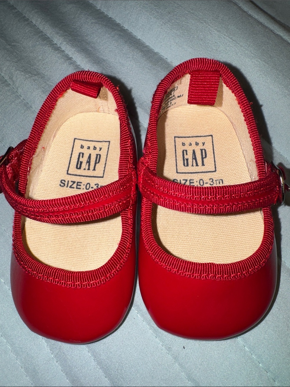 Red Patent Mary Jane Baby Shoes